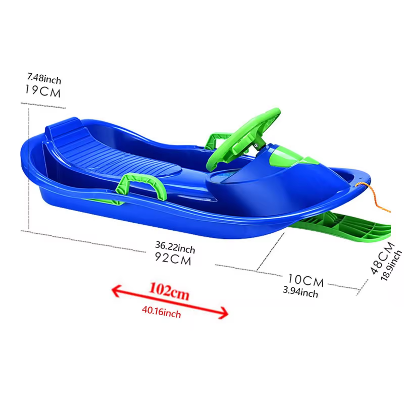Kids Unique Outdoor Toys - Çocuklar için Direksiyonlu ve Frenli Kar