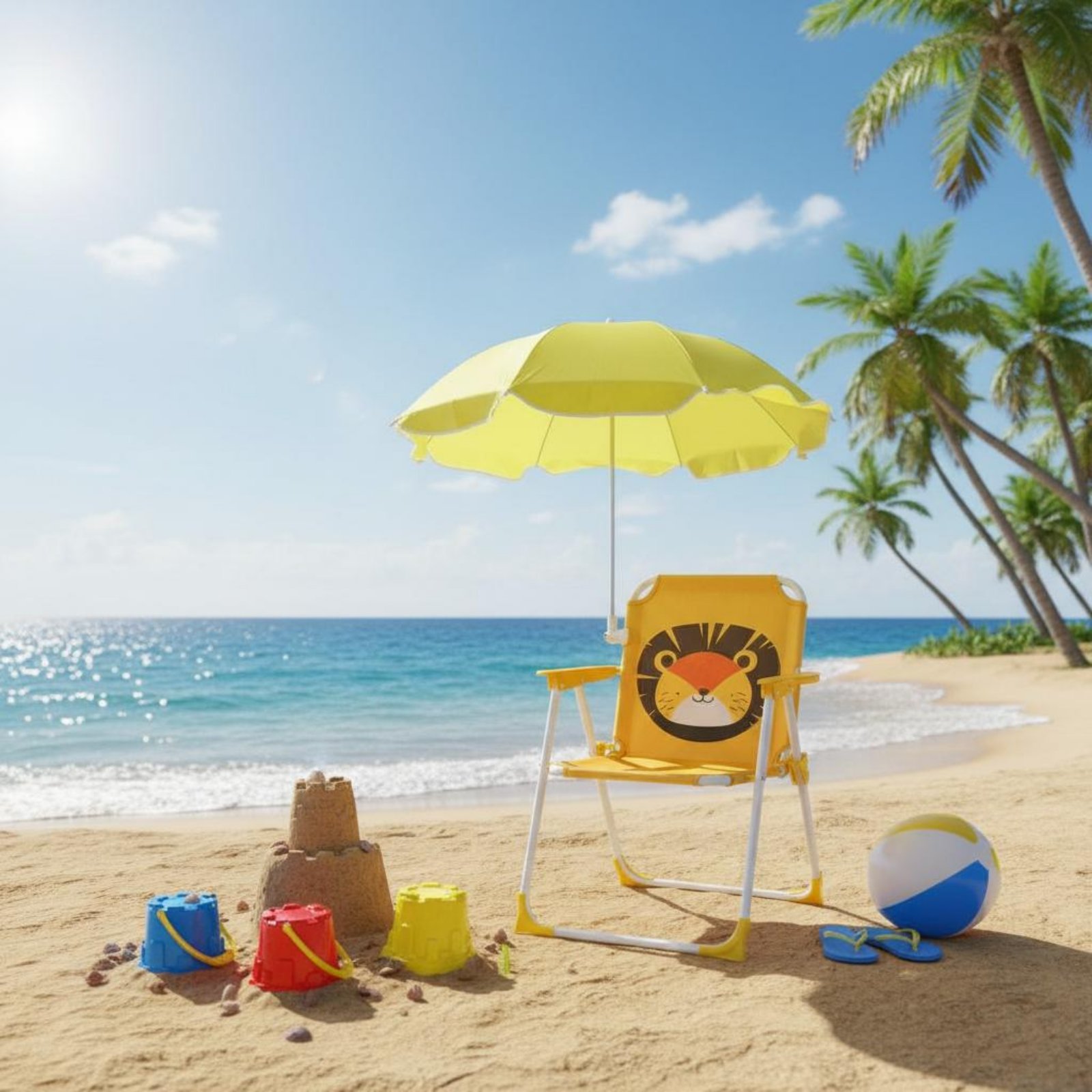 Çocuk Plaj Sandalyesi, Şemsiye - Kids Outdoor Chair Plastic incelemesi ve fiyatı