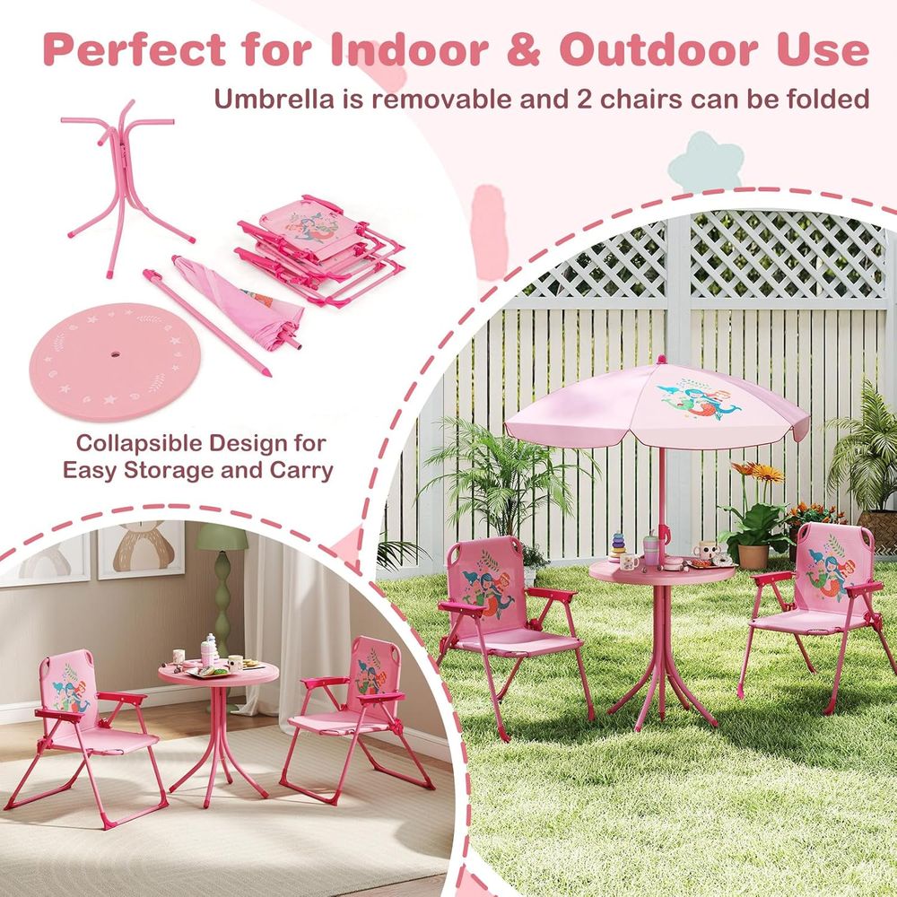 Çocuk Piknik Masası, 2 Katlanı - Kids Outdoor Umbrella For Table incelemesi ve fiyatı