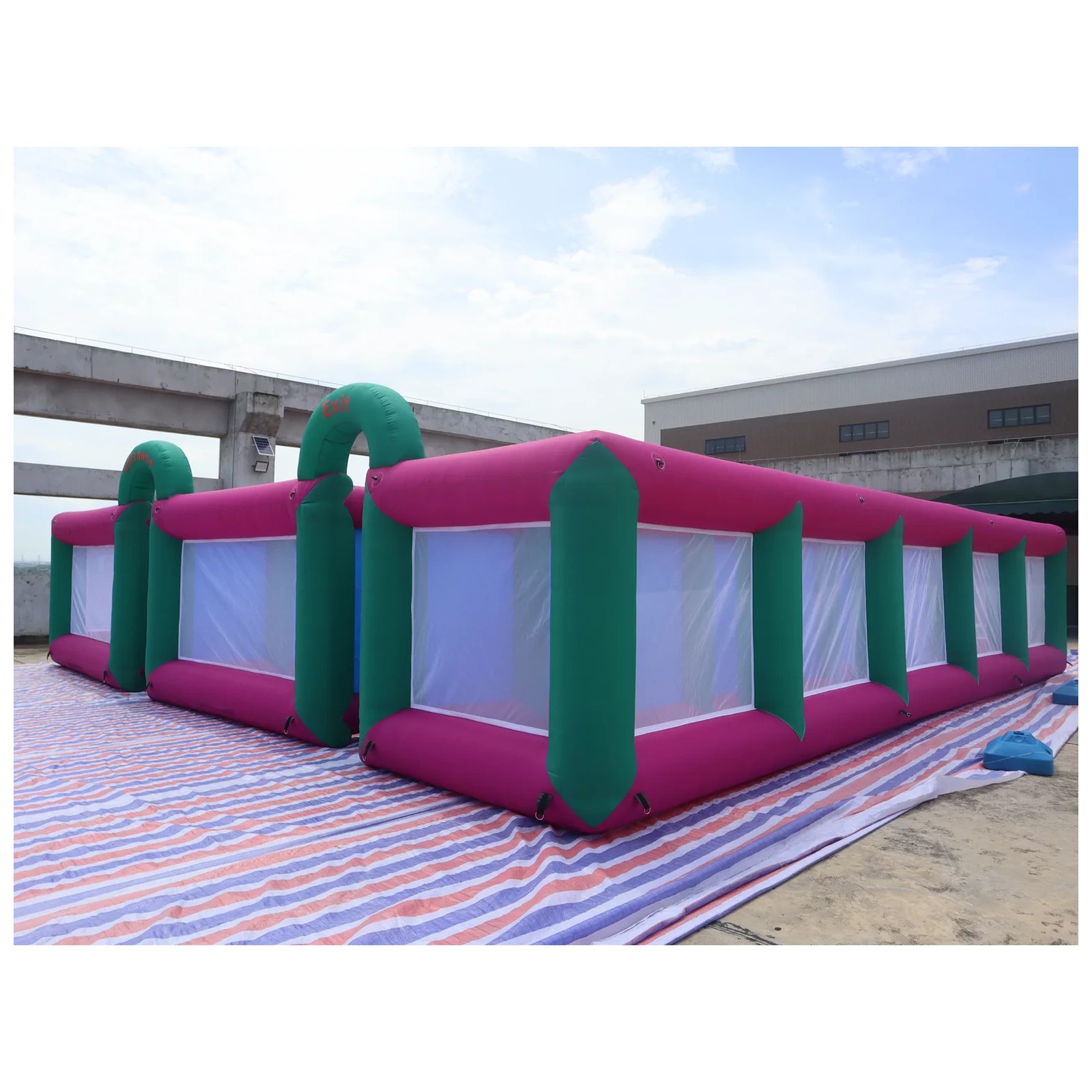 Büyük Macenta Yeşil Fileli Açı - Kids Outdoor Venues incelemesi ve fiyatı