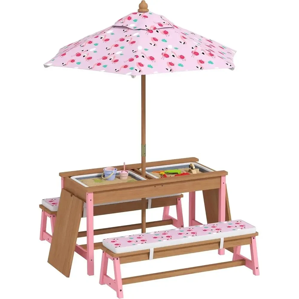 Şemsiye, Minderler ve Saklama  - Kids Outdoor Umbrella For Table incelemesi ve fiyatı