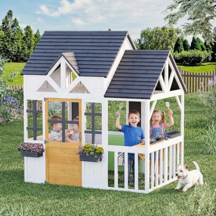 0,56 Yaş ve Üzeri Çocuklar İçi - Kids Outdoor House With Kitchen incelemesi ve fiyatı